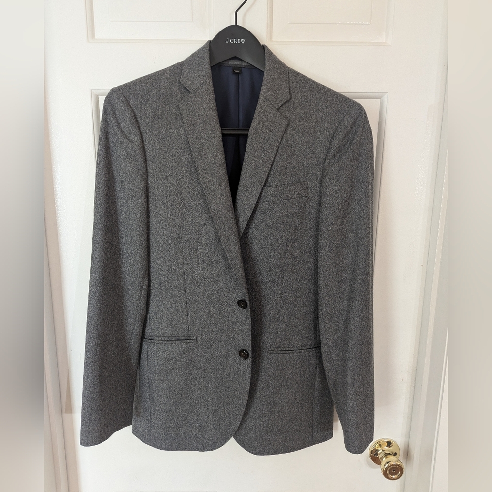 J. Crew 34S Ludlow Grey Flannel Suit Jacket (Very Good Condition)